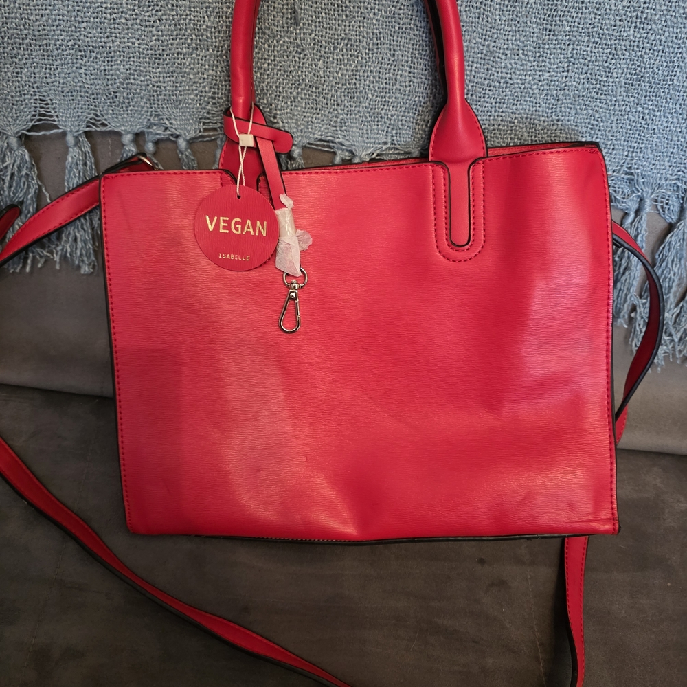 Vibrant Red Crossbody Bag with Sleek Design